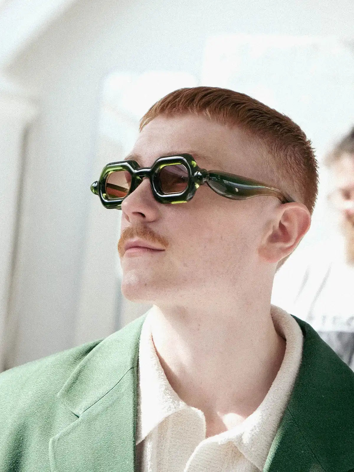 Pebble Pistachio Green SX Sunglasses Paloceras Designer Eyewear